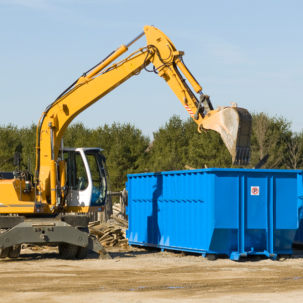 can i choose the location where the residential dumpster will be placed in Phillips ME